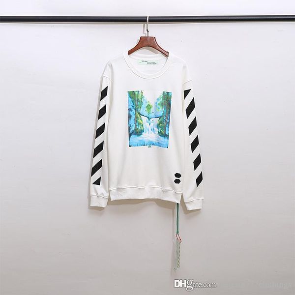 

fashion new style sweatshirts black white long sleeve hoodie shirts streetwear hiphop designer men hoodies real quality s-xl