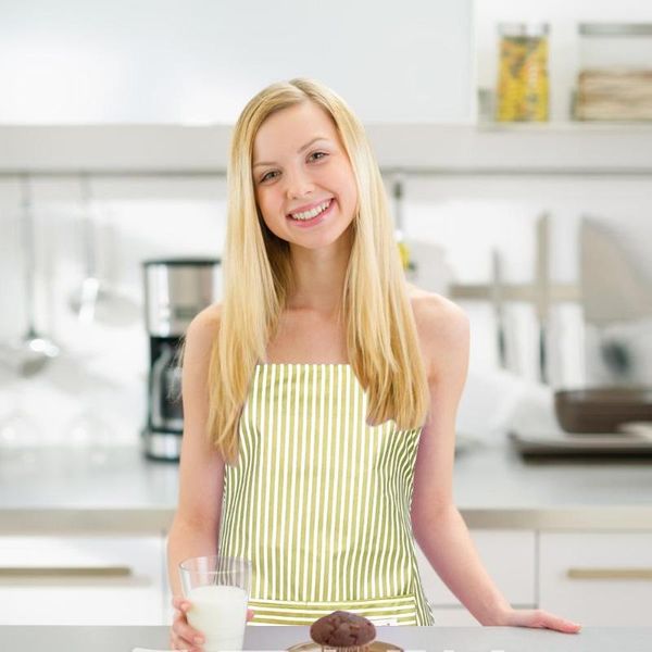 

family multifunction kitchen apron stripes adjustable kitchen halter apron cooking baking dress+clean sleeves stripes design