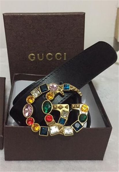 

New black color luxury de igner belt fa hion geometric pattern buckle belt men women belt ceinture f optional attribut