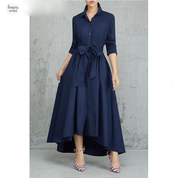 

нерегулярное длинные рубашки платья женщин вскользь убавьте с длинным рукавом узелок бинты длинные рукава офис воротник рубашки платье robe, Black;gray