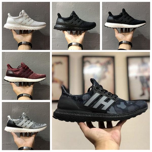 

aua03a ultra bosts 3.0 triple black and white primeknit oreo cny blue grey men women running shoes ultra bostss ultrabosts sport sneakers