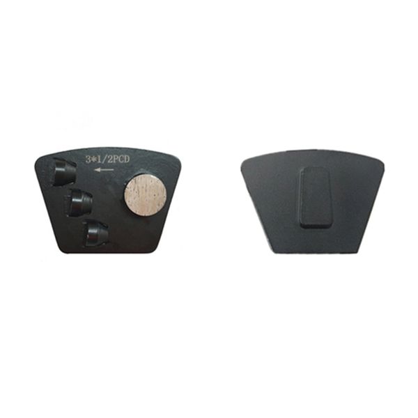 

pcd01 scanmaskin half pcd grinding plates 3x1/2 pcd with round segment husqvarna trapezoid pcd floor grinder for paint resin removal 12pcs