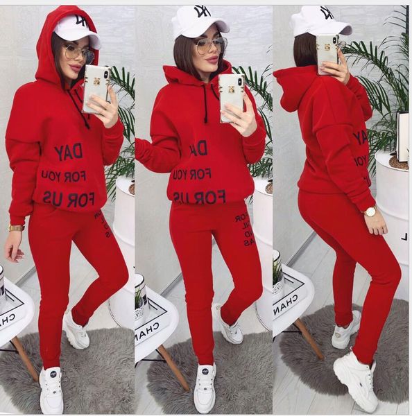 

women tracksuit set sportswear long sleeve designer t shirts + pants two-piece suit fashion brand womens outfits clothing, White