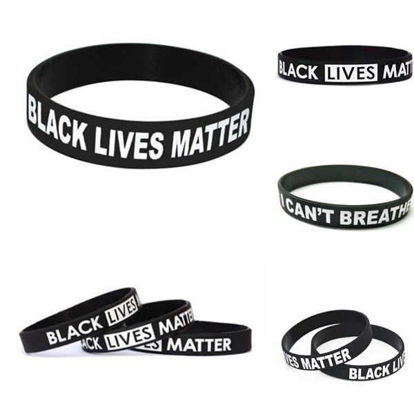 

black lives matter6 colors solid colors pompon silicone clap wristband 21.5x2.5cm cute kids cute pompons bracelet toys party performance #50