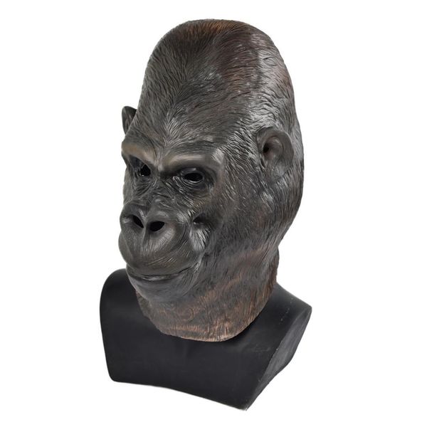 

deluxe latex realistic ape movie theme halloween props stag animal party mask