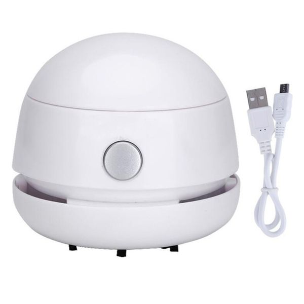 

rechargeable mini nail dust collector nail art manicure vacuum cleaner can be used for deskcar dust removal white