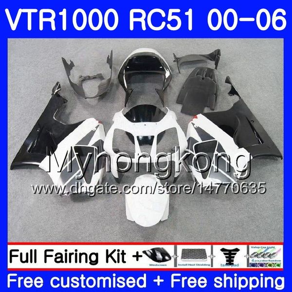 Kit für HONDA VTR 1000 RC51 2000 2001 2002 2003 2004 2005 2006 fabrik weiß 257HM.29 RTV1000 SP1 SP2 VTR1000 00 01 02 03 04 05 06 Verkleidung