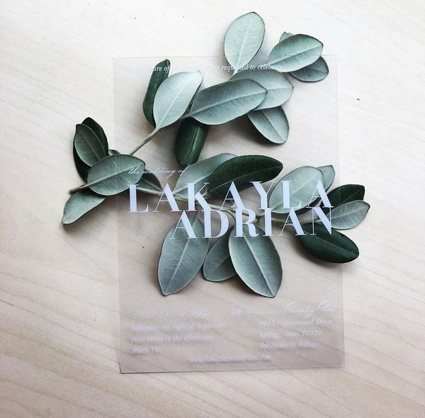

transparnet invitations clear wedding invitation. invitation