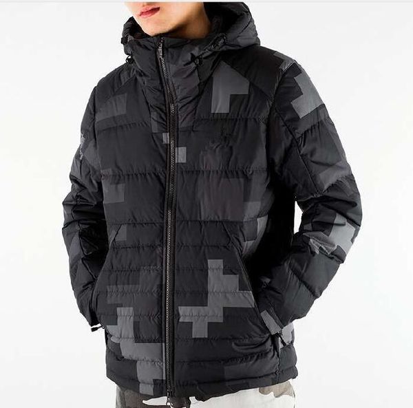 

winter doudoun designer down jacket for mens jacket coats with letters pattern brand jackets mens parkas luxury mens clothings l-6xl, Black