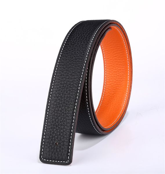 

Aaaaa new de igner belt men 039 women 039 h button jean belt men 039 and women 039 wear pure copper metal buckle double ided