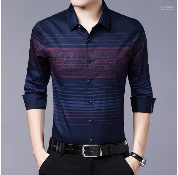 

designer autumn spring long sleeved shirts father men hombres business shirts plaids, White;black