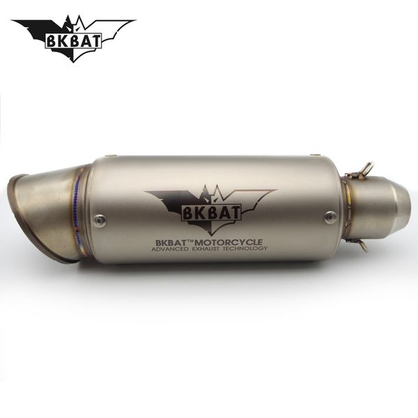 

laser engraved moto exhaust modified projector escape muffler pipe for motocross cbr125 cb500x yamaha xt 600