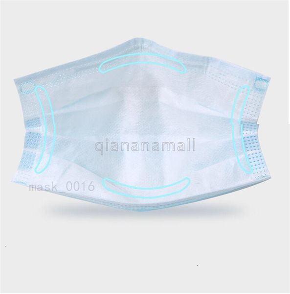 

non woven disposable face mask outdoor masks three layer filter classic k 1pcs blue dust mouth mask proof mask plenty stock