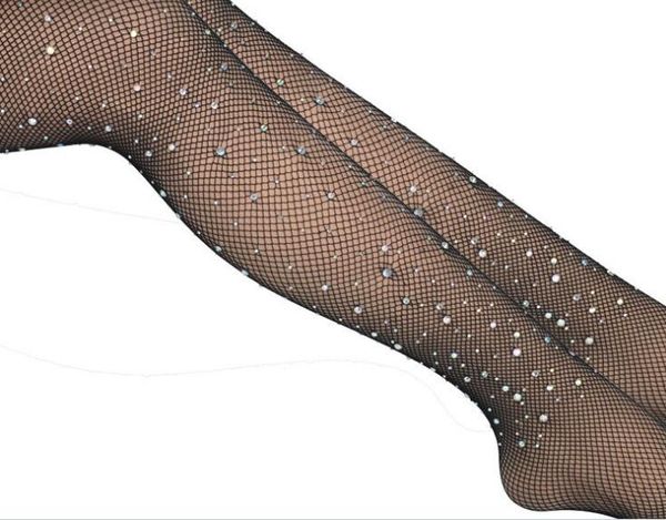 

fishnet tights stockings sparkle rhinestone pantyhose women mesh hosiery dancer stage show wear coffee black nude 2packs, Black;red