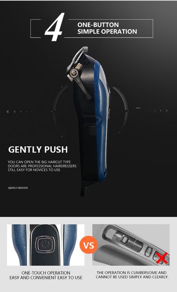 

newst kemei usb rechargeable hair clipper men barber professional electric hair trimmer lcd display hair cutting machine adults kids 5 tstlw