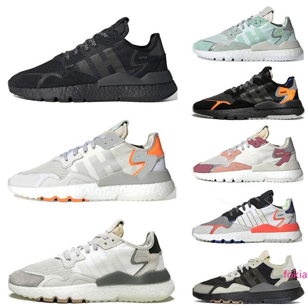 

designer nite jogger 3m reflective men women running shoes triple black white green breathable mens trainers sports sneakers size 36-45