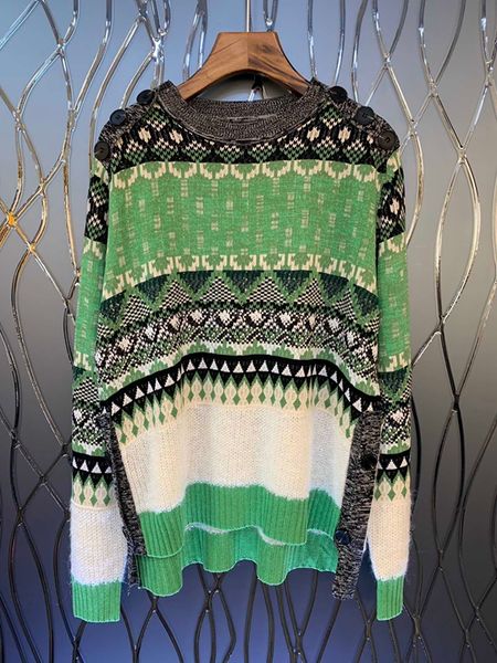 

early autumn, 2019 new women's wear coloured knitting decoration long sleeve loose sweater knitted shirt 1004, White;black