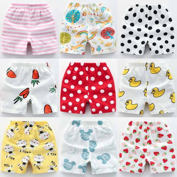

24 colors boys shorts summer boy girls cotton cartoon printed short pant kids designer clothes thin open pants underwear trouslers clothes, Black