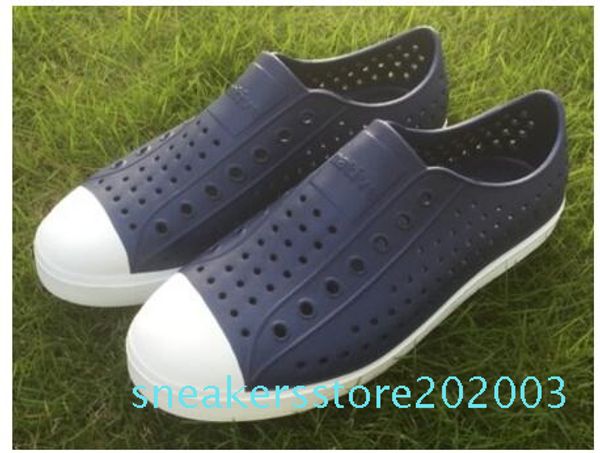 

women native jefferson shoes sandals 2017 fashion lovers hole shoe brand flat casual native summer shoes size 35-44 s03, Black