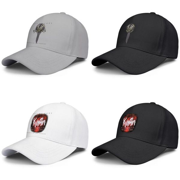 

korn encounter black mens and womens trucker cap design designer golf cool fitted team stylish personalised hats korn cross knife logo, Blue;gray