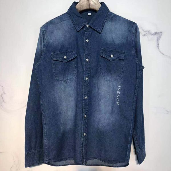 

2019 new luxury mens shirts designer shirt fashion letter mens designer shirt long sleeve casual clothing social camisa clothes size -2xl, White;black
