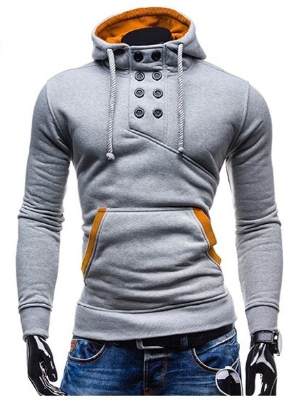 

zogaa men hoodie 2019 mens fashion pure color add wool sports casual thick coat sweatshirt men hip hop big size 5xl hoodies, Black