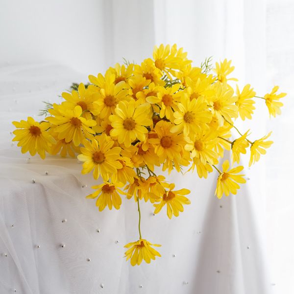 

little daisies simulation bouquet chamomile table decoration wild chrysanthemum fake flower ins little fresh dutch chrysanthemum