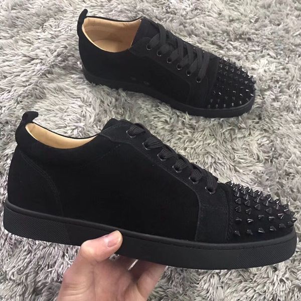

black strass sneakers shoes for women,men junior red bottom sneaker low luxury walking shoes ing