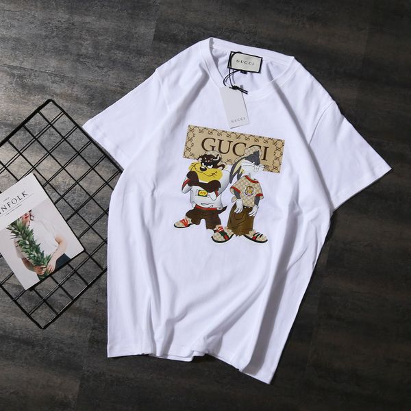 

2020 new designerluxury women mens t-shirt fashion casual spring summer tees luxury girl t-shirt b105898d, White