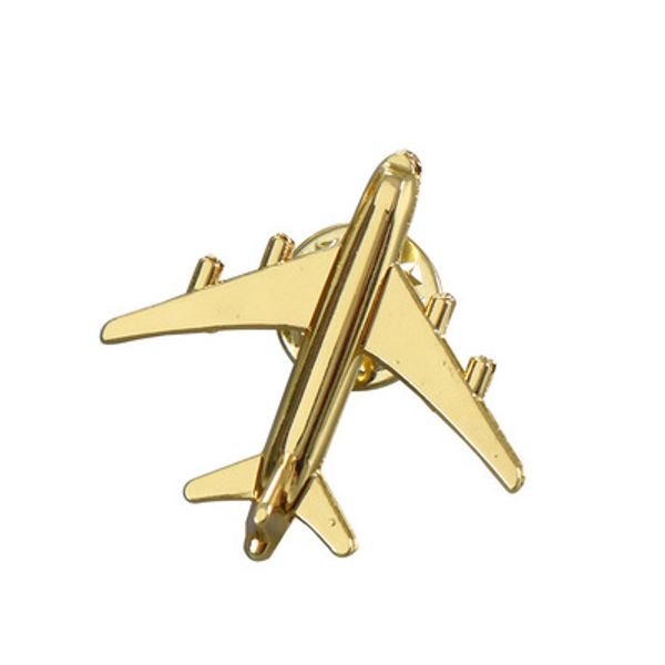 

50pcs / серия самолет знак брошь золотого aircraft самолет brooched знак костюм подарок ювелирных изделия способ покрытие высокого качество, Gray