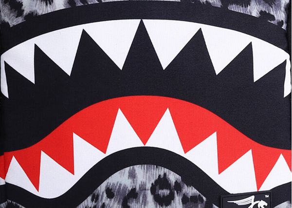 

дизайнер-новый модный леопардовый женский рюкзак леди сумки акульи зубы дизайнерский школьный рюкзак полиэстер дизайнерский рюкзак с кармано