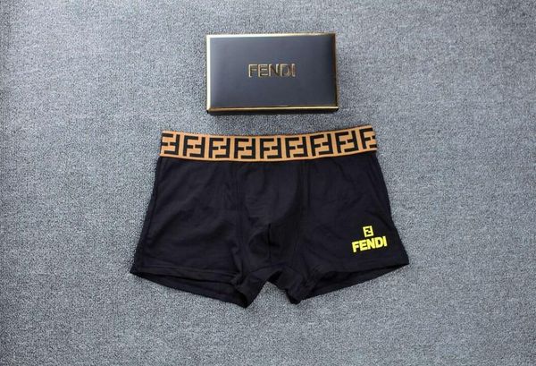 

ea boutique boxed briefs 100% cotton breathable men's boxer shorts underpants tight waist underpants mens boxers designer boxers, Black;white