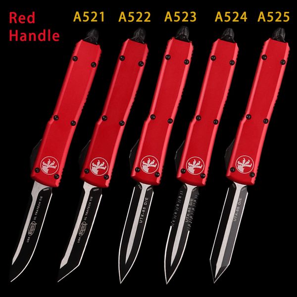 

Red Blue Orange handle MT Automatic Knife MICOR KNIVES TECH DOUBLE action tactical KNIFE BLACK COATING BLADE folding knives pocket utx 85