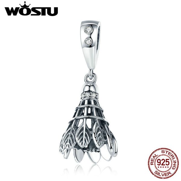

wostu 2019 ювелирные изделия new мода стерлингового серебра 925 sporty бадминтона уникальные подвески оригинальные шарики для ожерелья брасл, Bronze;silver