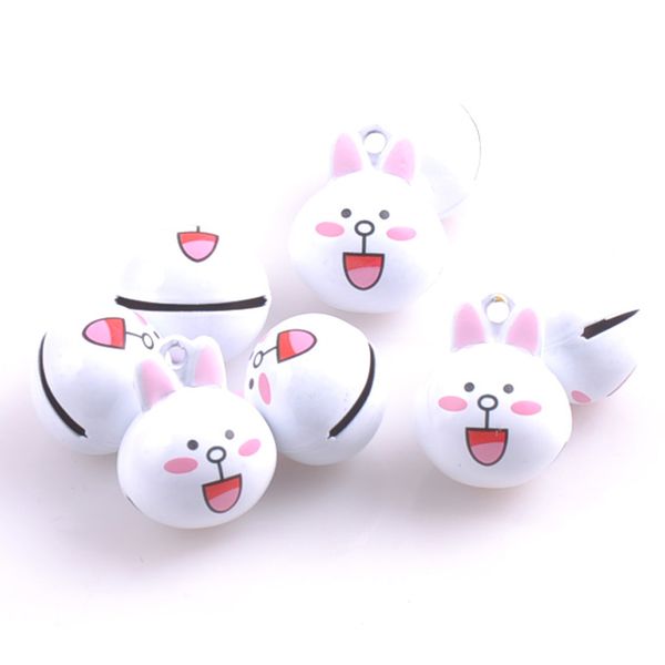 

10pcs/lot fashion cartoon bell lovely white bell for christmas decoration diy 16.5x19.5mm mt0586