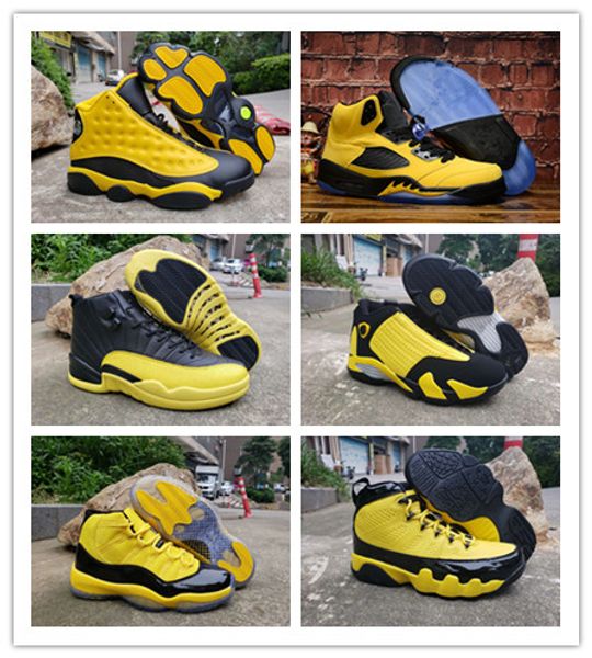 

2019 mens 5  11 12 13 14 basketball shoes bumblebee yellow black pack designer retro sneakers baskets 11s 5s des chaussures schuhe size 13