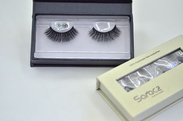 

saracz 100% hand false eyelashes cruelty dramatic 3d faux mink lashes long lasting faux cils for makeup tools