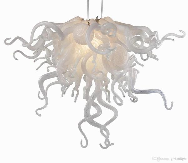 

customized white blown lamp chandeliers light energy saving modern art glass style italy designed led chandelier for home decor