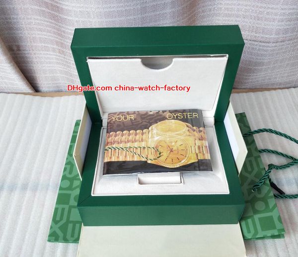 

luxury elling perpetual watch green original box card boxes handbag for president cosmograph 116500 116660 116610 126710 126600 watches, Black;blue