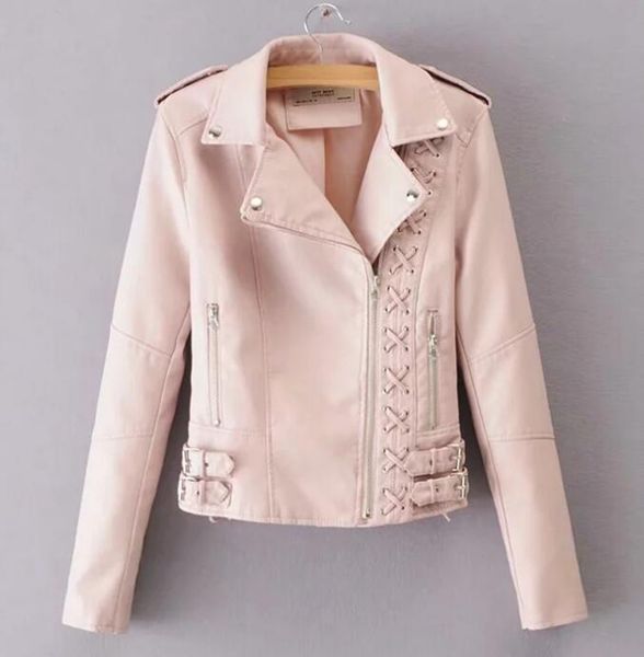 

женская весна и осень бизнес новый стиль подлинной моды личности тонкий европа и сша короткое кожаное пальто / s, Black