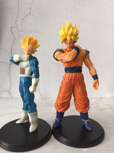 

excellent anime dragon ball z figure goku vegeta action figure juguetes dragonball resolution of soldiers figures collection 18-20cm