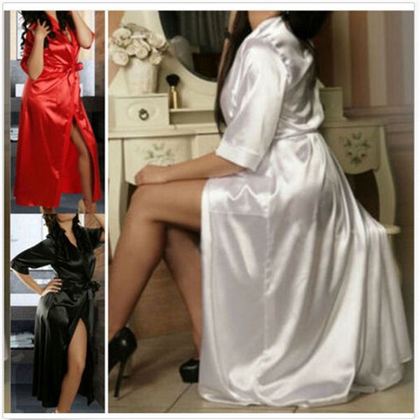

2020 cover up beach woman 2020 long silk dressing gown bath robe babydoll lingerie nightdress dressing gown beachwear