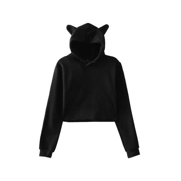 

2020 new pattern hoodies sweater search selling cross-border direct selling navel cat ears blank hooded sweater jacket