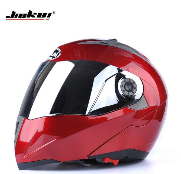 

jiekai 105 dual visor motorcycle helmets modular flip up motocross helmet racing double lens capacete casco motorcycle helmet