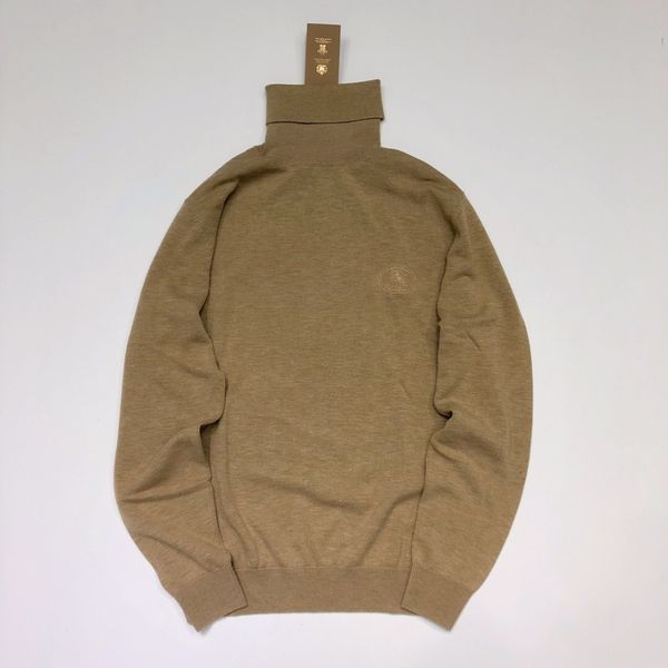 

19SS роскошный дизайнер свитер теплый равнина водолазка свитер мужчин и женщин выс