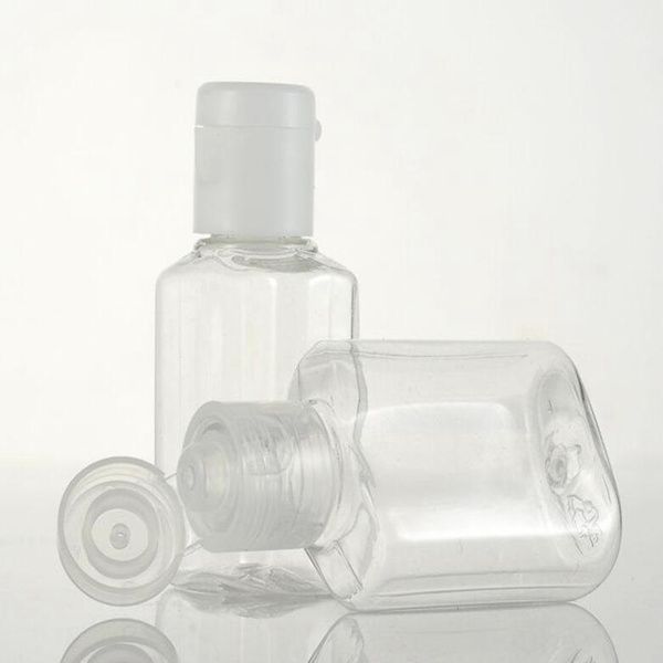 Flacone di plastica DHL da 20 ml con coperchio a farfalla, bottiglia di liquido, contenitore per bottiglie in PET per lozione cosmetica da 20 cc con tappo