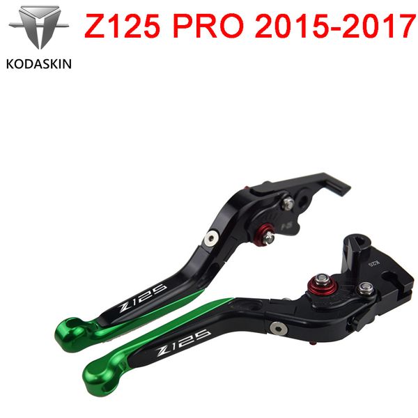 

kodaskin folding extendable brake clutch levers for z125 pro 2015-2017 motorcycle handle levers