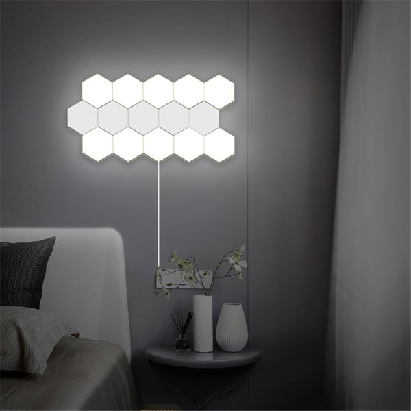 

nordic art led wall lamp loft british creative honeycomb modular assembly helios touch lamp quantum lamps magnetic wall lights