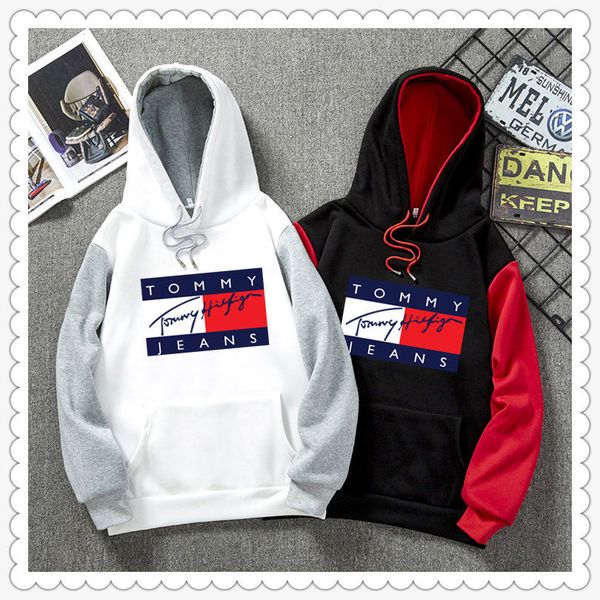 

две частей] мужской 2019 новый обвал плюшевого свитера с капюшоном корейской осени и зимой студента тенденцией мужского пальто, White;black