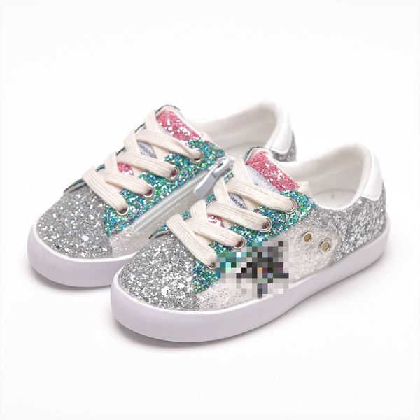 

2020 new lightweight board for boys girls fashion sequins comfortable casual shoes breathable children's shoes anti-slip 21-37, Black